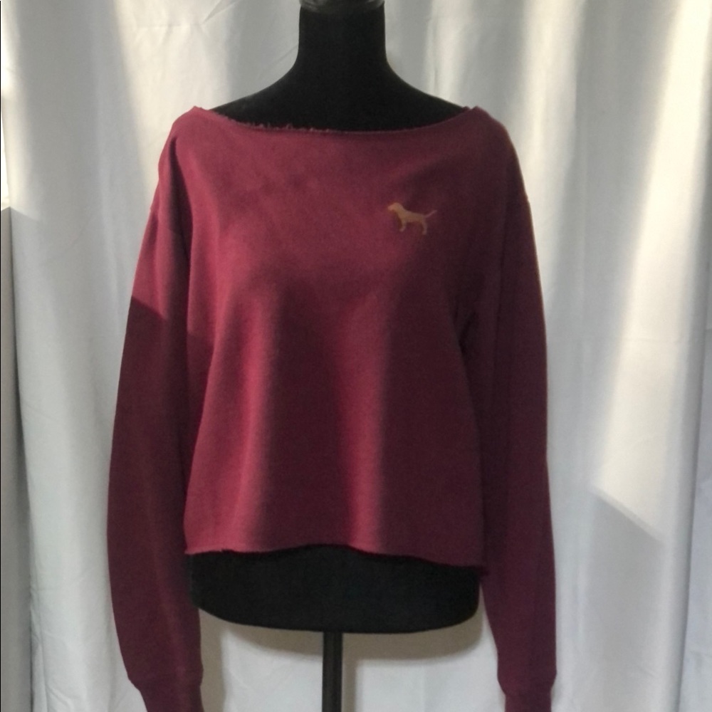 Cropped Sweatshirt (Pink)